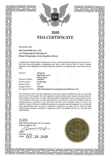FDA Certificate