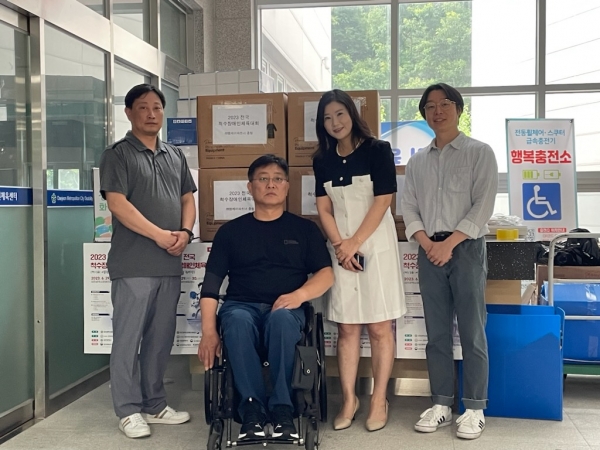㈜엠케이파트너, ‘2023 전국 척수장애인 체육대회’에 땀식이 키트 250세트 증정